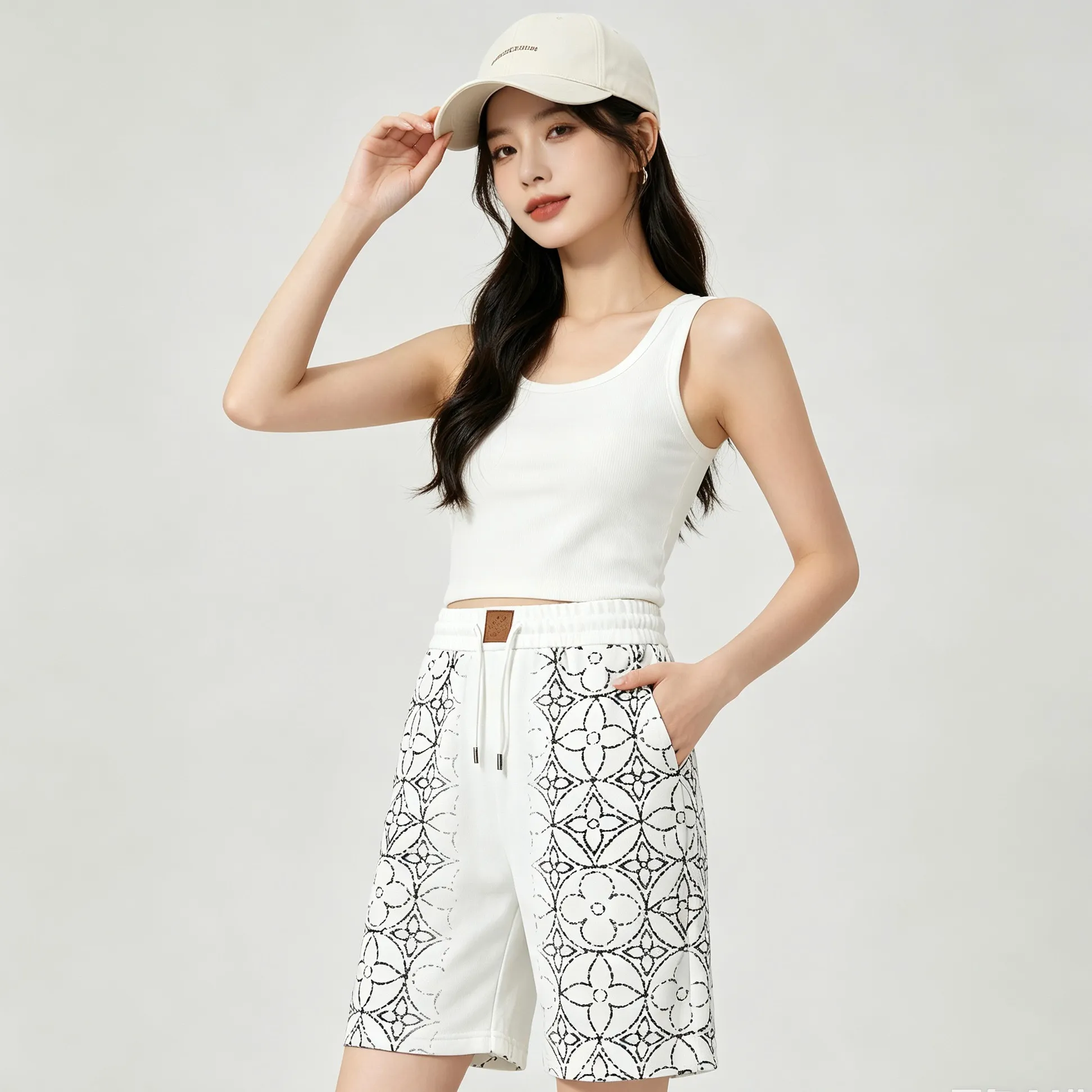Louis Vuitton/Louis Vuitton 26ss mottled presbyopic print shorts